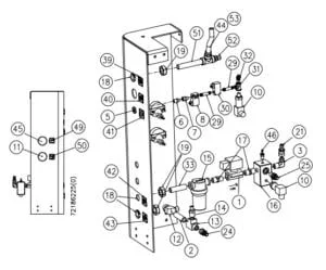 72186225 Bulkhead Pipe Assembly