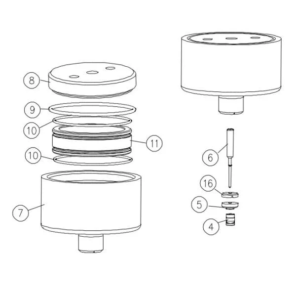 Watejet Machine Parts BV501184 Piston