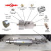 100hp high pressure waterjet pump for waterjet cutting machine